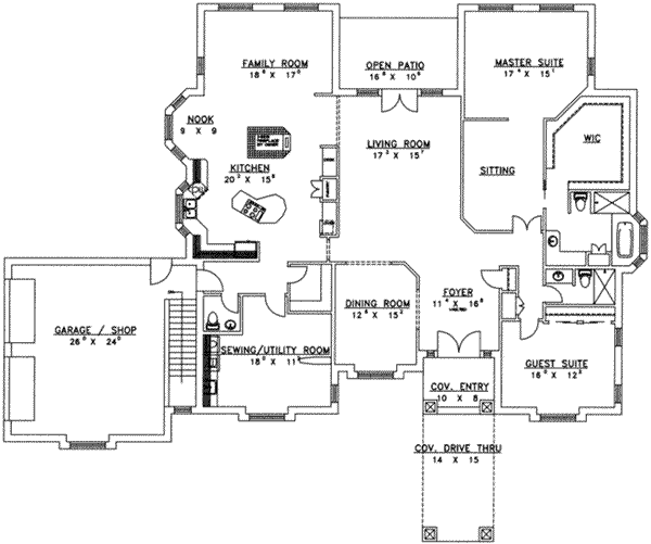 main floor house blueprint