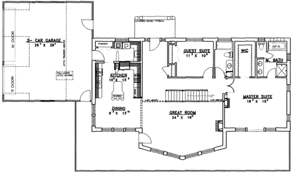 main floor house blueprint