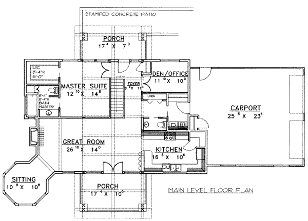 main floor house blueprint