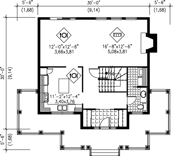 main floor house blueprint