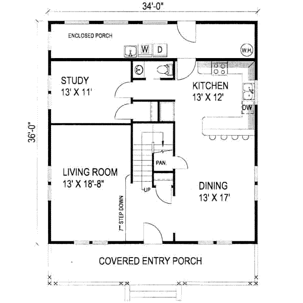 main floor house blueprint