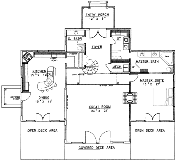 main floor house blueprint