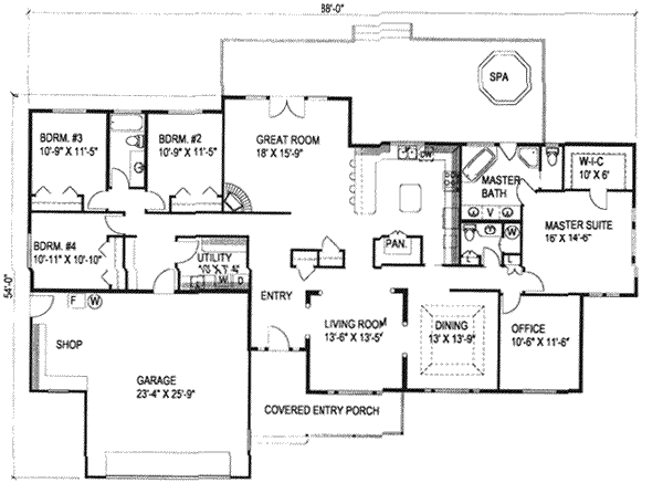 main floor house blueprint