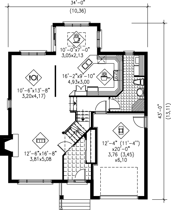 main floor house blueprint
