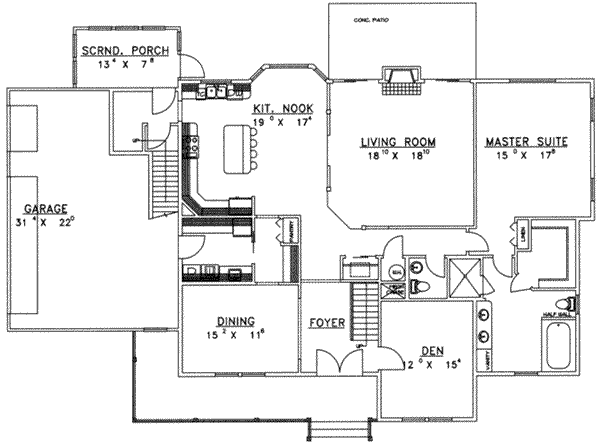 main floor house blueprint