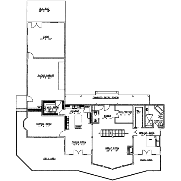 main floor house blueprint