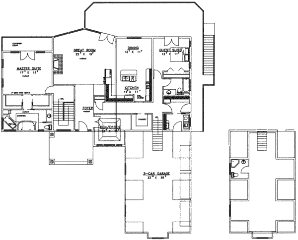 main floor house blueprint