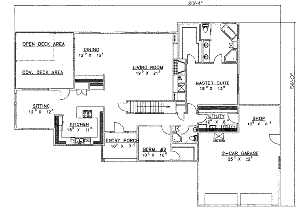main floor house blueprint