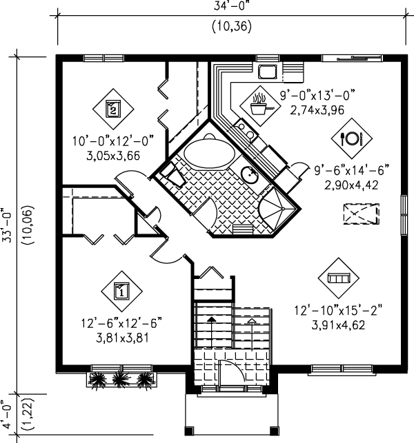 main floor house blueprint