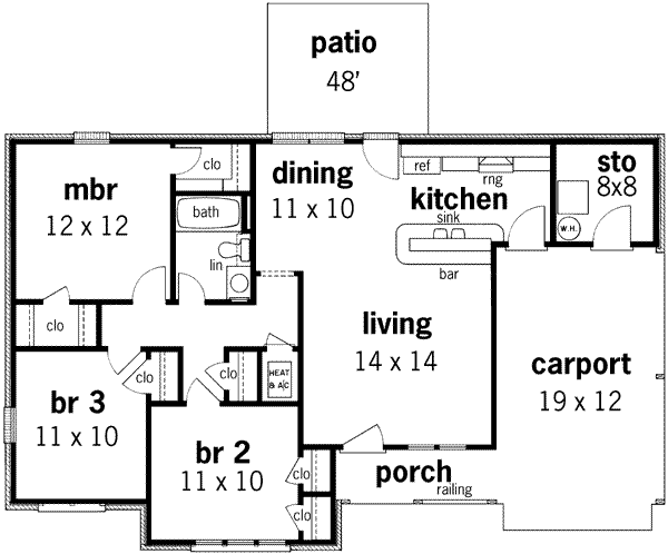 main floor house blueprint