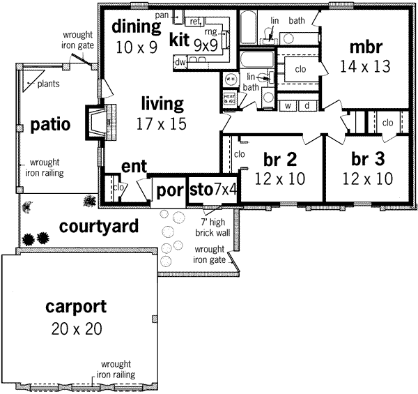 main floor house blueprint