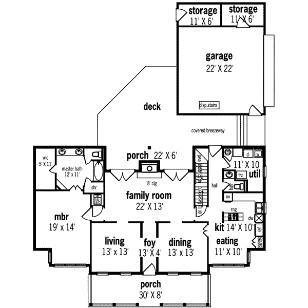 main floor house blueprint