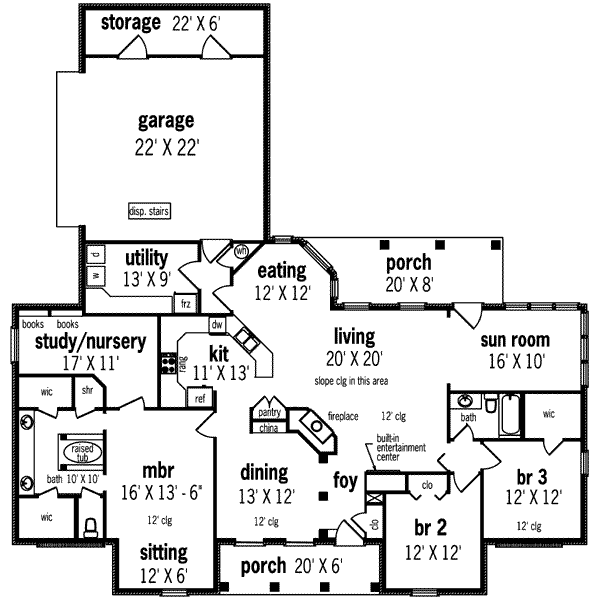 main floor house blueprint