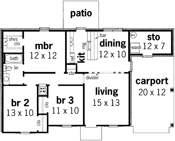 main floor house blueprint