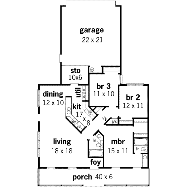 main floor house blueprint