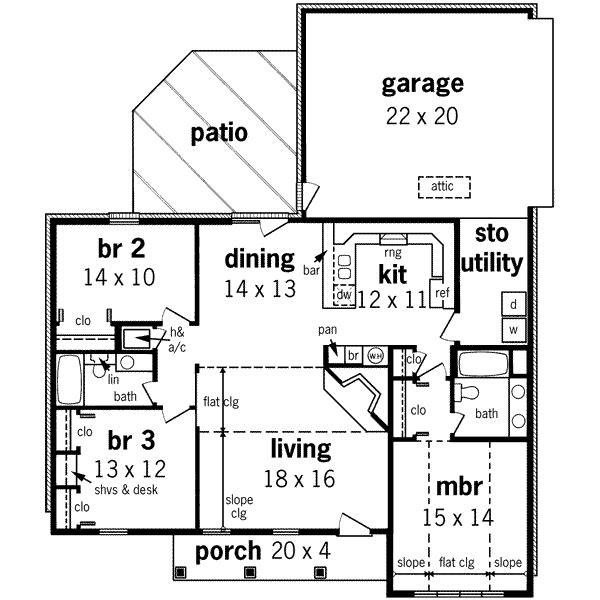 main floor house blueprint