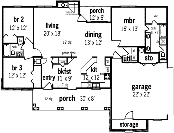 main floor house blueprint