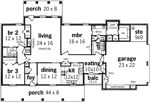 main floor house blueprint