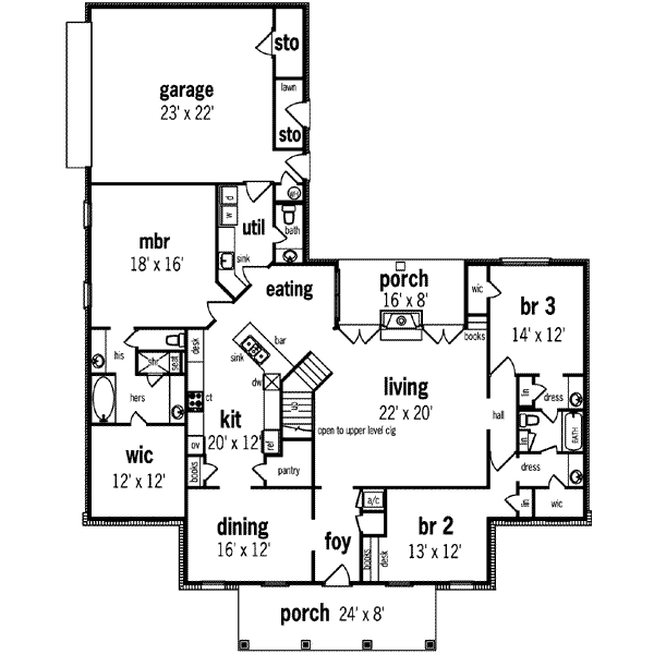 main floor house blueprint