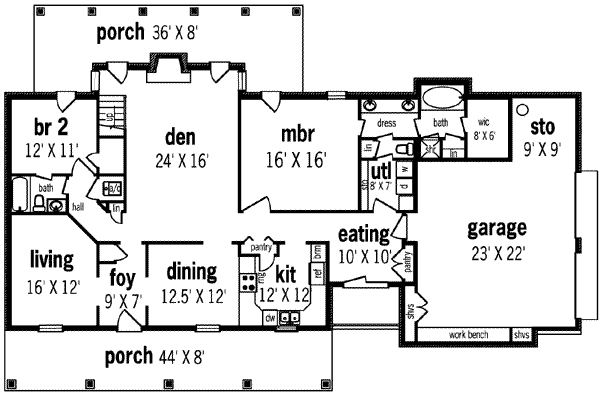 main floor house blueprint