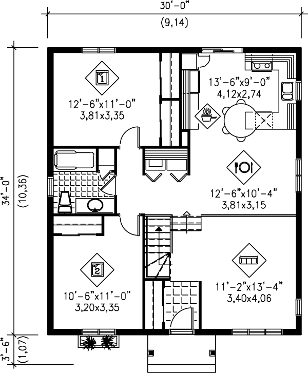 main floor house blueprint
