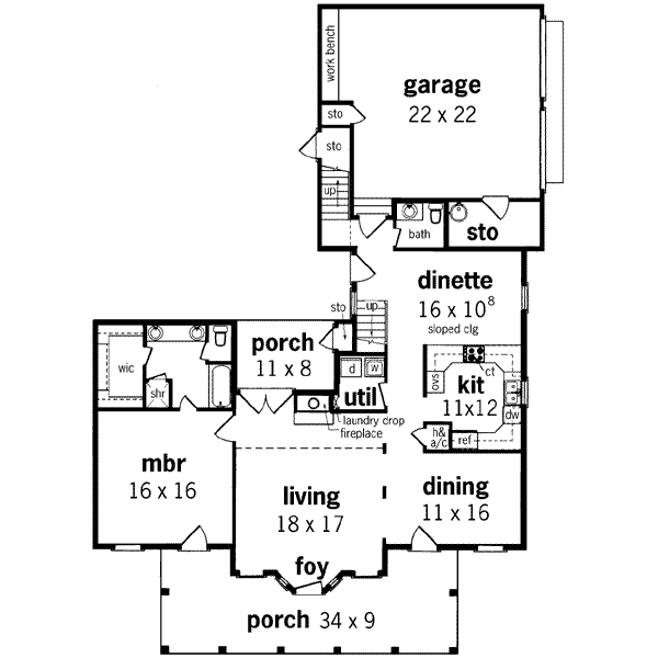 main floor house blueprint