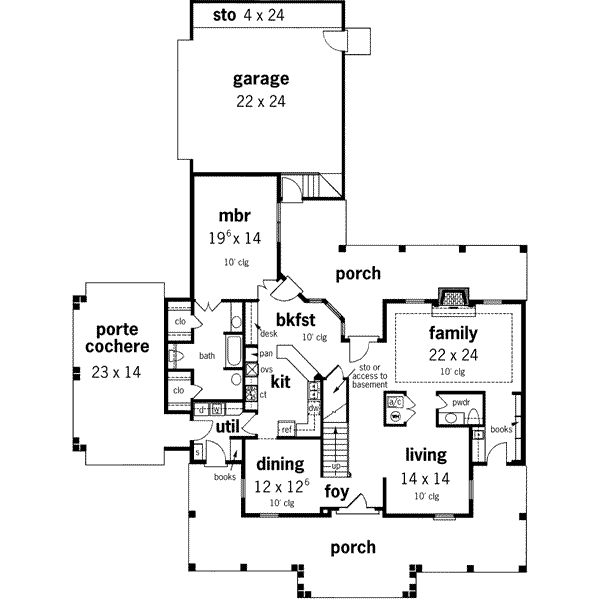 main floor house blueprint