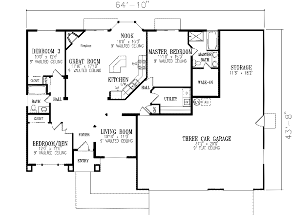 main floor house blueprint