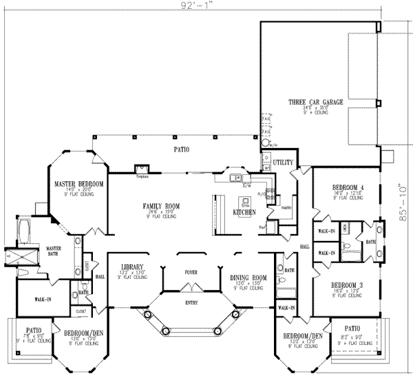 main floor house blueprint