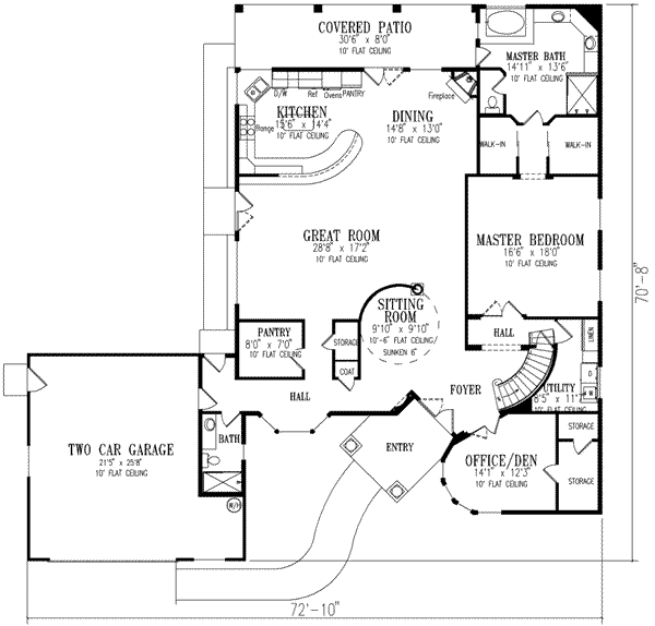 main floor house blueprint