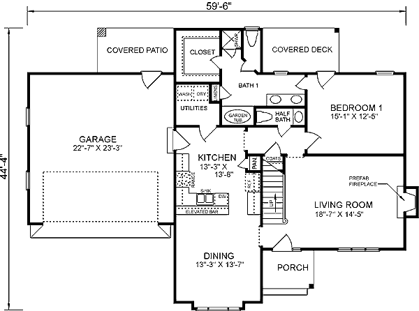 main floor house blueprint