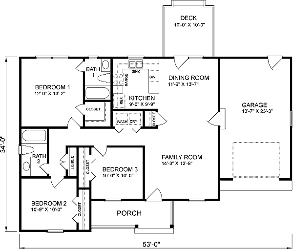 main floor house blueprint