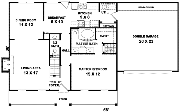 main floor house blueprint