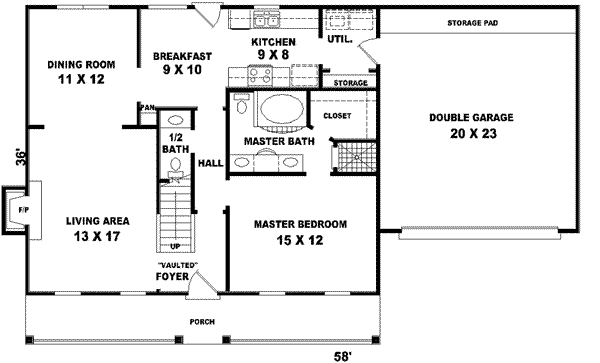 main floor house blueprint