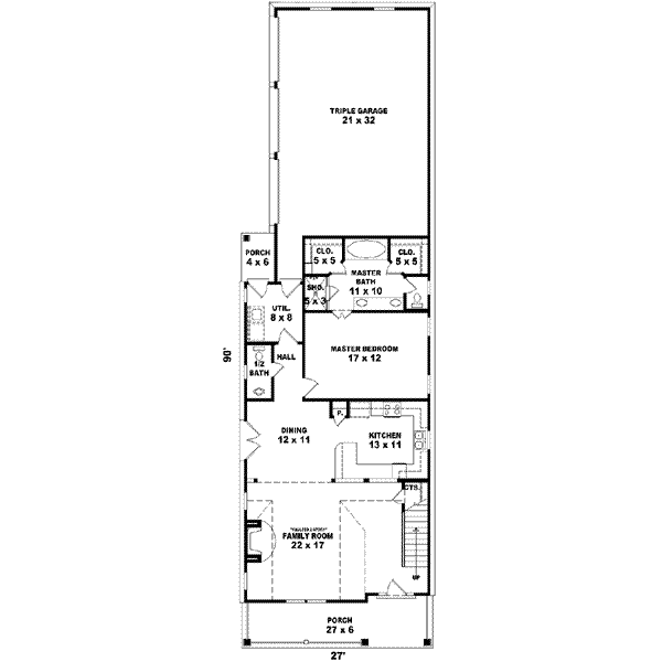 main floor house blueprint