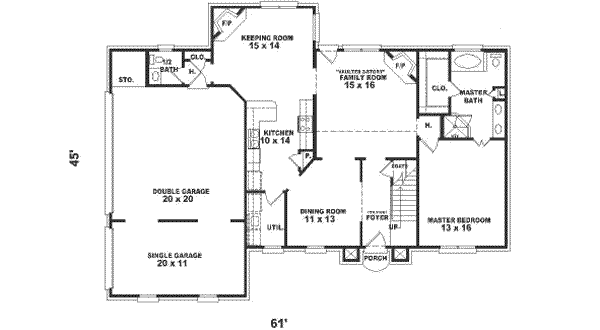main floor house blueprint