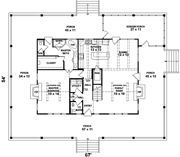 main floor house blueprint