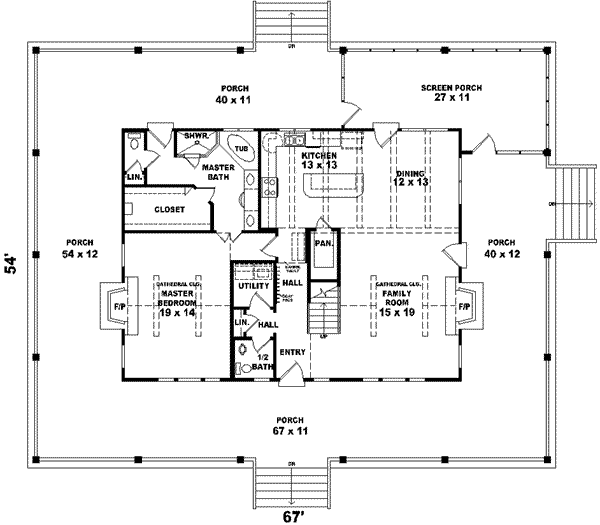 main floor house blueprint