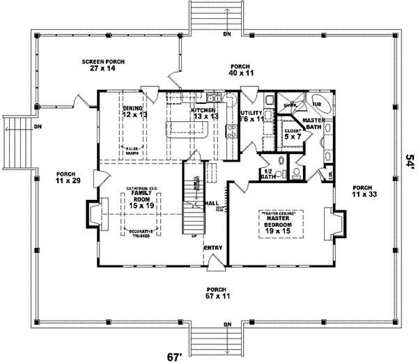main floor house blueprint