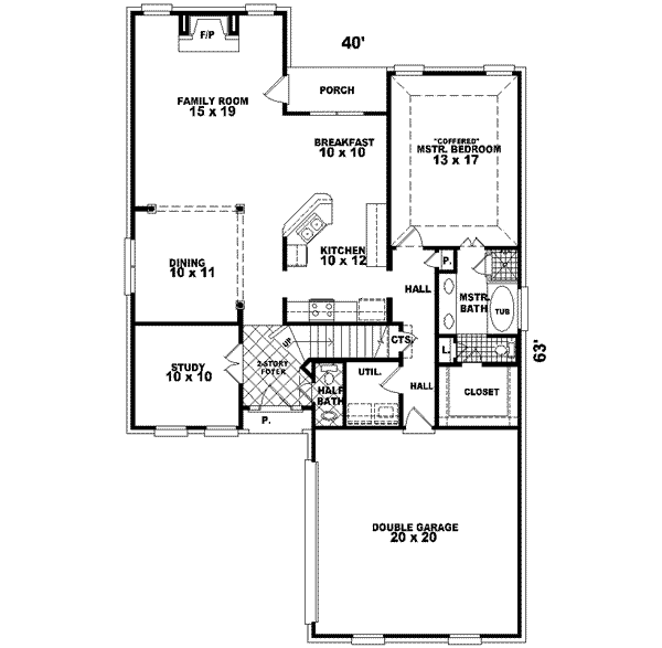 main floor house blueprint