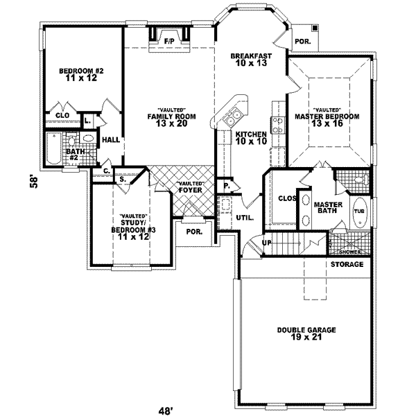 main floor house blueprint