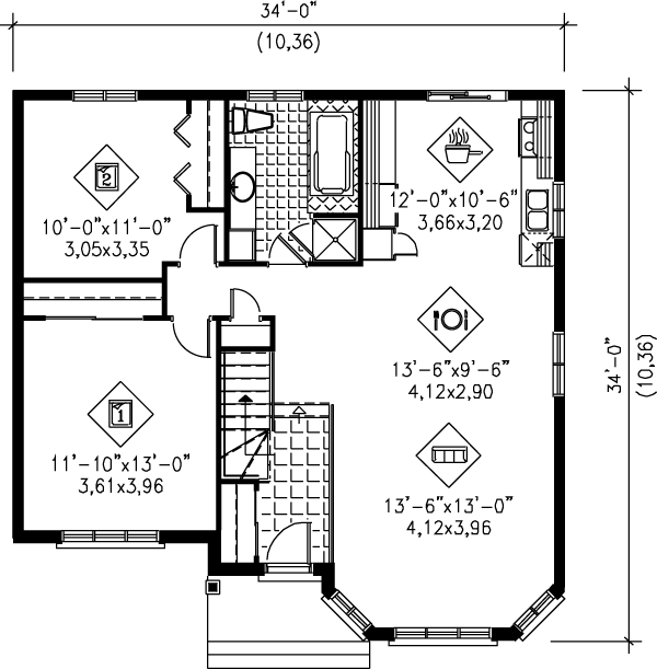 main floor house blueprint