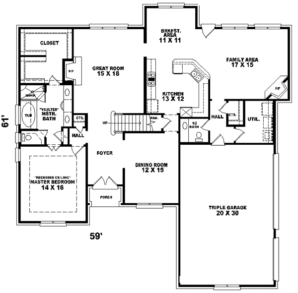 main floor house blueprint