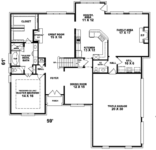 main floor house blueprint