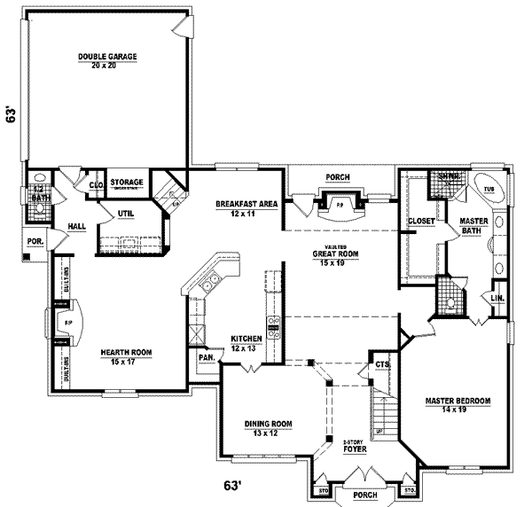 main floor house blueprint