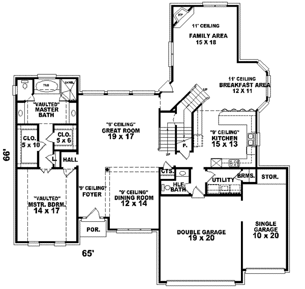 main floor house blueprint