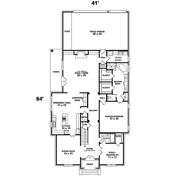 main floor house blueprint
