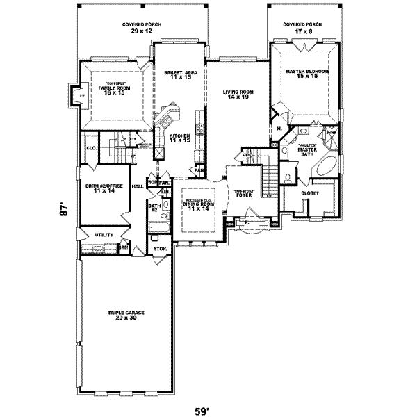 main floor house blueprint