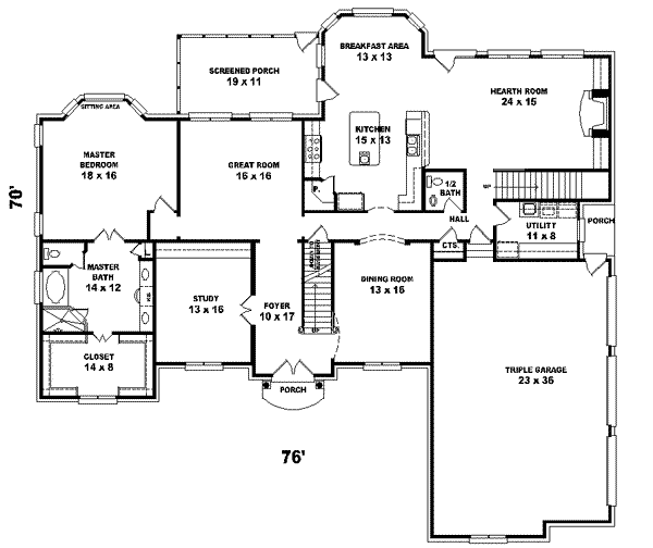 main floor house blueprint