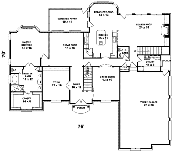 main floor house blueprint